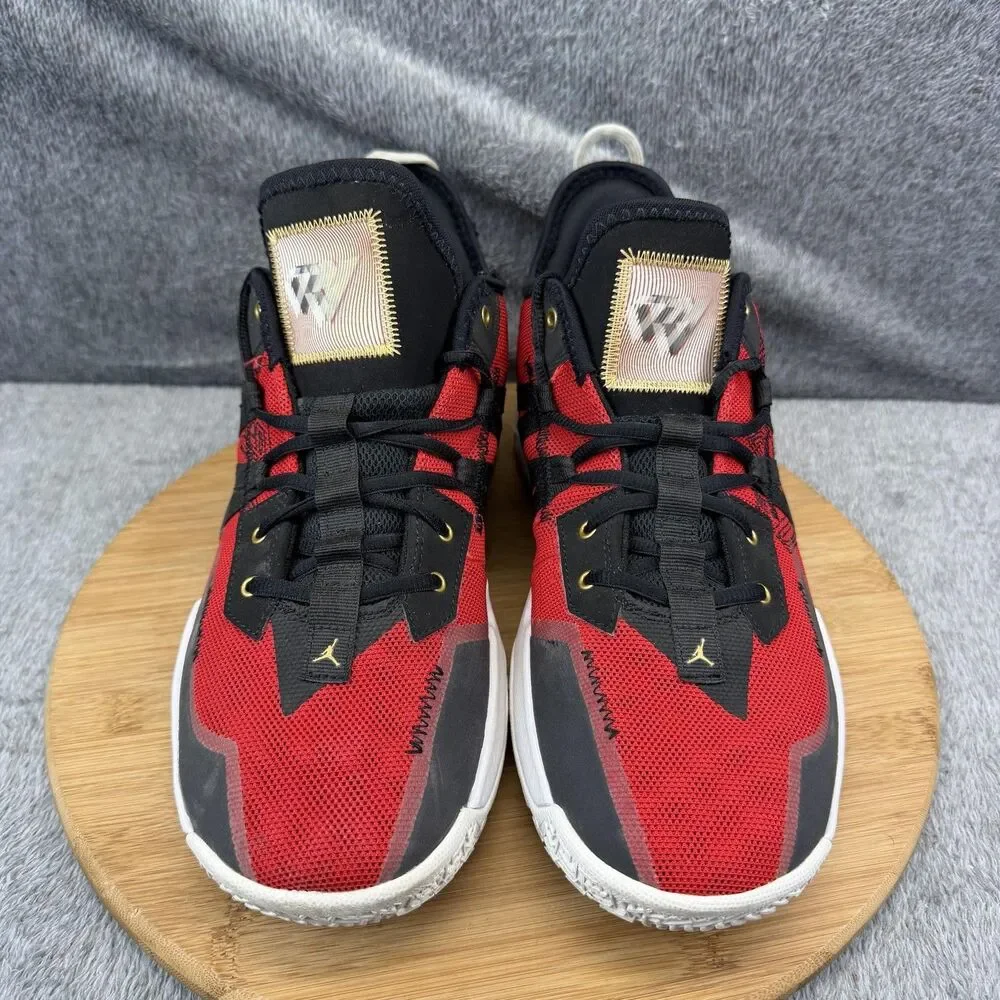 Jordan Westbrook One Take II Shoes Mens Size 11 Red Plaid Basketball CW2457-607